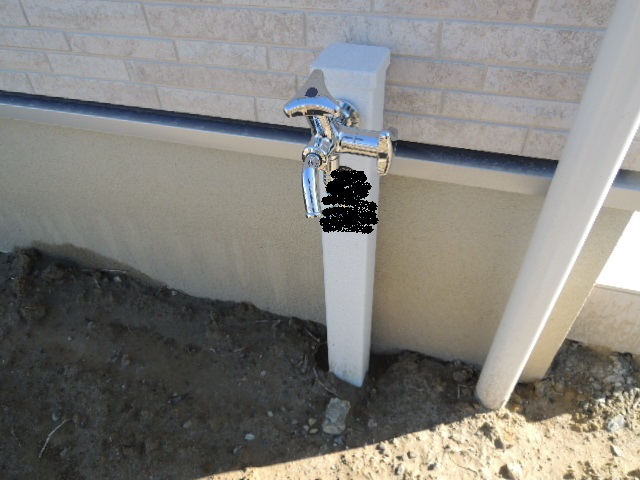 SANEI 屋外水栓設置用の水栓柱 PC水栓柱 90cm 御影 T801-70X900-MI